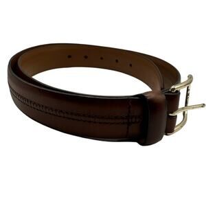 Allen Edmonds Brown Leather Belt Made in USA Size 35/38